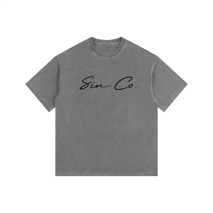 Vintage Washed Oversized Cotton T-Shirt