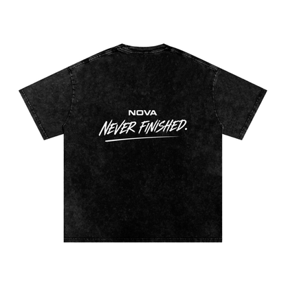 Snow Washed Oversized Cotton T-Shirt