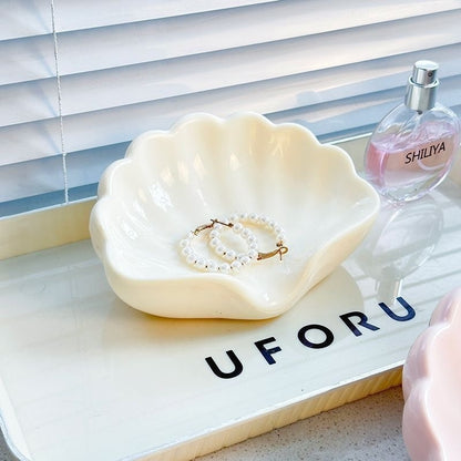 Household Plastic Shell Soap Dish Bathroom High-end Creative Bathroom